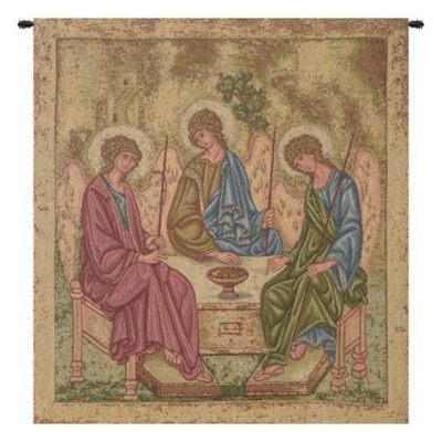  The Holy Trinity - An Enchanting Tapestry Woven From Faith and Pigment!